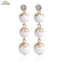 drop earrings earrings set earrings imitation pearl basic flower style ...
