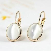 Drop Earrings Crystal Gold Plated Silver Golden Jewelry Wedding Party Daily Casual