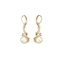 Drop Earrings Women\'s Alloy Earring Imitation Pearl