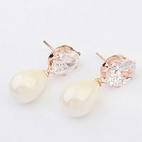 Drop Earrings Women\'s Imitation Pearl / Alloy Earring Imitation Pearl