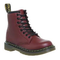 dr martens lace boots inside zip delaney jnr cherry red leather