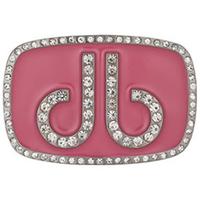 Druh Diamante Oval Belt Buckle Pink