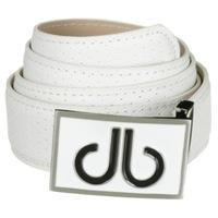 druh players collection belt with double infill buckle white