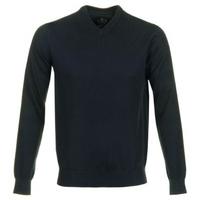 Druh Cotton V-Neck Jumper Black