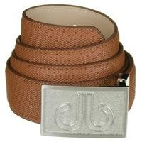 Druh Players Collection Belt with Double Infill Buckle Brown