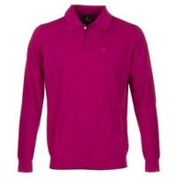 Druh Long Sleeve Polo Jumper Magenta