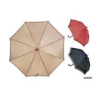 Drizzles Ladies Auto Open Umbrella With Border Print