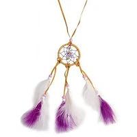 Dreamcatcher Necklace Feathered Fancy Dress Costume Jewellery For Outfits Bling