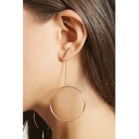 Drop Hoop Earrings