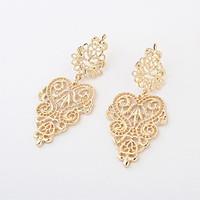 Drop Earrings Alloy Bohemia Gold Silver Jewelry 2pcs