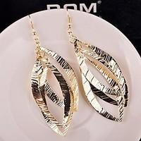 Drop Earrings Alloy Statement Jewelry Gold Silver Jewelry 2pcs