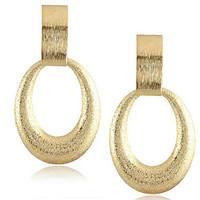 Drop Earrings Gold Plated Alloy Statement Jewelry Fashion Screen Color Jewelry 2pcs