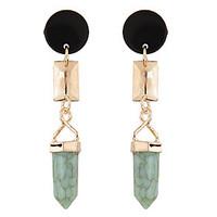 Drop Earrings Resin Alloy Fashion Green Jewelry Daily 1 pair