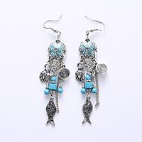 Drop Earrings Earrings Jewelry Alloy Fashion Black Blue Jewelry Wedding Party Halloween Daily 1 pair