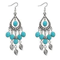 drop earrings resin alloy fashion drop blue jewelry daily 1 pair