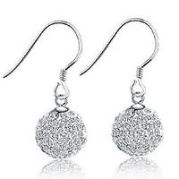 Drop Earrings Ball Earrings Crystal Sterling Silver Screen Color Jewelry Wedding Party Birthday Engagement 2pcs