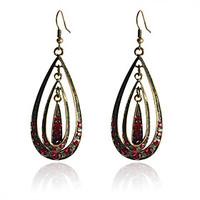 drop earrings crystal simulated diamond alloy drop silver jewelry part ...