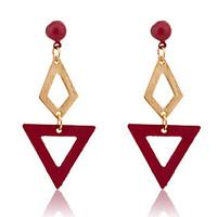 Drop Earrings Alloy Fashion White Purple Jewelry Party Daily Casual 2pcs