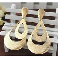 Drop Earrings Gold Plated Alloy Statement Jewelry Fashion Screen Color Jewelry 2pcs