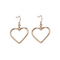 Drop Earrings Jewelry Alloy Basic Heart Gold Silver Jewelry Party Halloween Daily Casual 1 pair