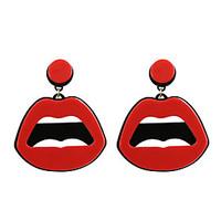 Drop Earrings Acrylic Unique Design Acrylic Fashion Statement Jewelry Jewelry Red Jewelry Wedding Party Halloween Daily Casual Sports1