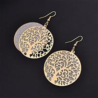 Drop Earrings Alloy Fashion Gold Black Silver Jewelry 2pcs