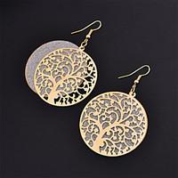 drop earrings alloy fashion gold black silver jewelry 2pcs