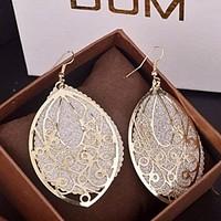 Drop Earrings Statement Jewelry Alloy Drop Gold Silver Jewelry For Party Special Occasion Birthday Daily 2pcs