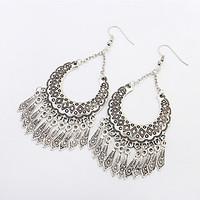 Drop Earrings Alloy Fashion Silver Jewelry Wedding Party Daily 1 pair