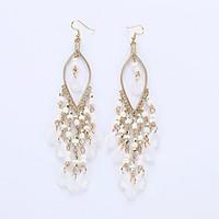 Drop Earrings Earrings Jewelry Alloy Fashion Drop White Green Pink Rainbow Jewelry Wedding Party Halloween Daily 1 pair