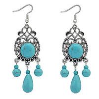 drop earrings resin alloy fashion drop blue jewelry daily 1 pair