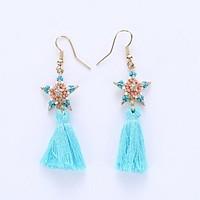 Drop Earrings Earrings Jewelry Alloy Fashion White Black Blue Pink Jewelry Wedding Party Halloween Daily 1 pair