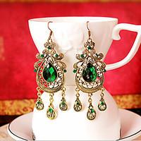 Drop Earrings Gemstone Crystal Alloy Drop Jewelry Party Daily 1 pair