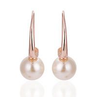 drop earrings earrings set pearl rose gold plated drop gold jewelry we ...