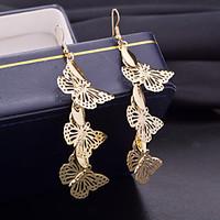 Drop Earrings Alloy Drop Silver Golden Jewelry Wedding Party Daily Casual 2pcs