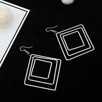 Drop Earrings Women\'s Girls\' Euramerican Contracted Exaggerated Personality More Square Cut Earrings Daily Party Office Career Movie Gift Jewelry