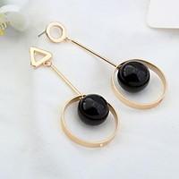 Drop Earrings Female Euramerican Contracted Personality Loops Including Pearl Daily Earrings Movie Jewelry