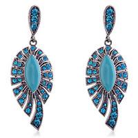 drop earrings crystal alloy resin simulated diamond blue jewelry party ...