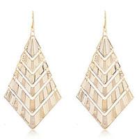 Drop Earrings Crystal Alloy Fashion Silver Golden Jewelry Party Daily Casual 2pcs