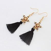 Drop Earrings Alloy Fashion White Black Red Blue Jewelry Wedding Party Daily 1 pair