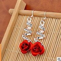 Drop Earrings Sexy Bikini Fashion Adorable Alloy Flower Jewelry Red Jewelry For Wedding Party Daily Casual 1 pair