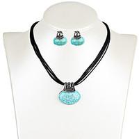drop earrings necklace turquoise crystal unique design dangling style  ...