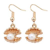 Drop Earrings Imitation Pearl Shell Alloy Fashion Jewelry Party Daily Casual 1 pair