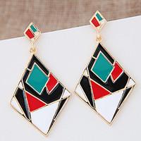 Drop Earrings Alloy Statement Jewelry Fashion Black Rainbow Jewelry 1 pair