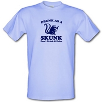 Drunk As A Skunk male t-shirt.