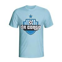 dr congo country logo t shirt sky blue