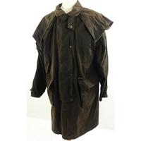 driza bone size l brown waxed riding coat