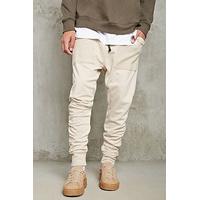 drop crotch ruched joggers