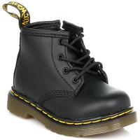 Dr Martens Infant Black Brooklee B Softy T Leather Boots boys\'s Children\'s Mid Boots in black