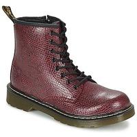 dr martens delaney girlss childrens mid boots in red